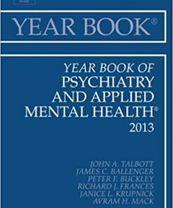 Year Book of Psychiatry and Applied Mental Health 2013,