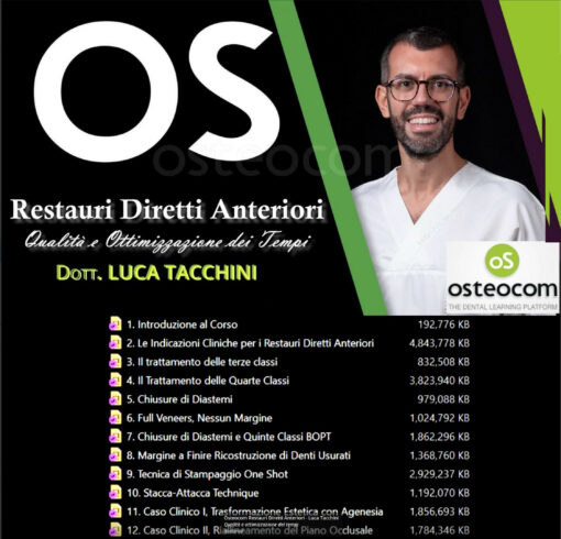 Osteocom Restauri Diretti Anteriori - Luca Tacchini Qualità e ottimizzazione dei tempi (Italiano)