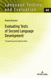 Evaluating Tests of Second Language Development (Original PDF from Publisher)