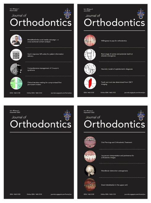 Journal of Orthodontics 2022 Full Archives PDF 
