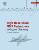High-Resolution NMR Techniques in Organic Chemistry 2016 Original pdf