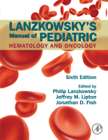Lanzkowsky's Manual of Pediatric Hematology and Oncology 2016 original pdf