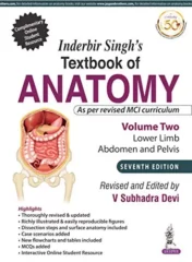 Inderbir Singh’S Textbook Of Anatomy Volume 2 Lower Limb, Abdomen and Pelvis, 7th Edition 2018 Original PDF