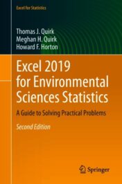 Excel 2019 for Environmental Sciences Statistics A Guide to Solving Practical Problems 2021 Original pdf
