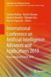 International Conference on Artificial Intelligence: Advances and Applications 2019 Proceedings of ICAIAA 2019 2020 Original pdf