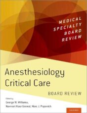 Anesthesiology Critical Care Board Review 2019 Original pdf