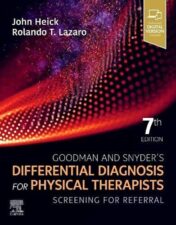 Goodman and Snyder’s Differential Diagnosis for Physical Therapists: Screening for Referral, 7th Edition 2022 Original PDF