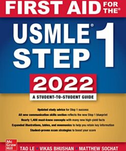 First Aid for the USMLE Step 1 2022, Thirty Second Edition (Original PDF from Publisher)