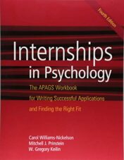 Internships in Psychology: The APAGS Workbook for Writing Successful Applications and Finding the Right Fit (EPUB+PDF)
