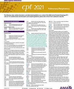 Pulmonary/Respiratory (CPT 2021 Express Reference Coding Card) (Original PDF from Publisher)