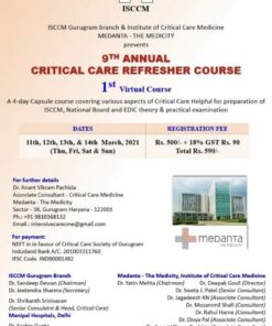 9th Annual Critical Care Refresher Course 2021 (CME VIDEOS) 78 Videos + 4 PDFs