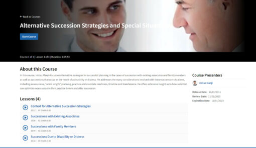 Alternative Succession Strategies and Special Situations