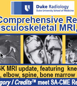 Duke Radiology: A Comprehensive Review of Musculoskeletal MRI, 2nd Edition Agenda