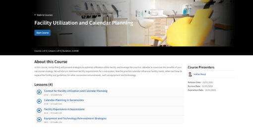 Facility Utilization and Calendar Planning