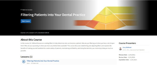 Filtering Patients Into Your Dental Practice