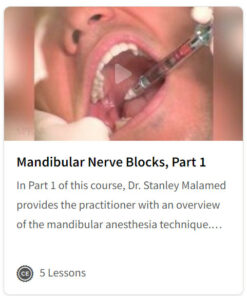 Mandibular Nerve Blocks, Part 1