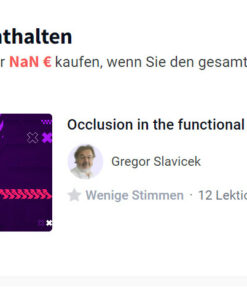 OHI-S Occlusion in the Functional Concept of Slavicek - Gregor Slavicek Beschreibung