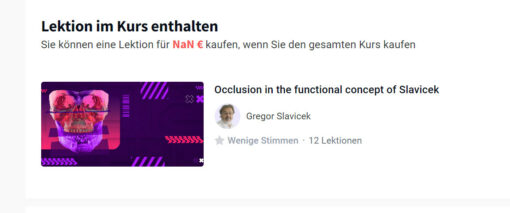 OHI-S Occlusion in the Functional Concept of Slavicek - Gregor Slavicek Beschreibung