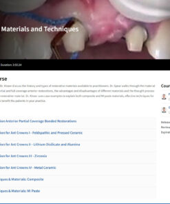 Restorative Materials and Techniques