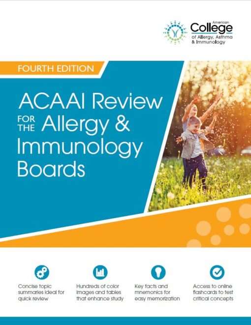 ACAAI Review for the Allergy & Immunology Boards, Fourth Edition (Book + Flashcards)