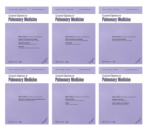 Current Opinion in Pulmonary Medicine 2022 Full Archives (True PDF)