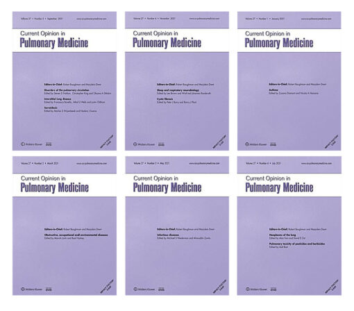 Current Opinion in Pulmonary Medicine 2021 Full Archives (True PDF)