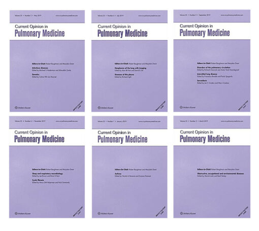 Current Opinion in Pulmonary Medicine 2019 Full Archives (True PDF)