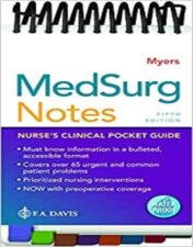 MedSurg Notes: Nurse's Clinical Pocket Guide, 5th Edition 2021 Original PDF